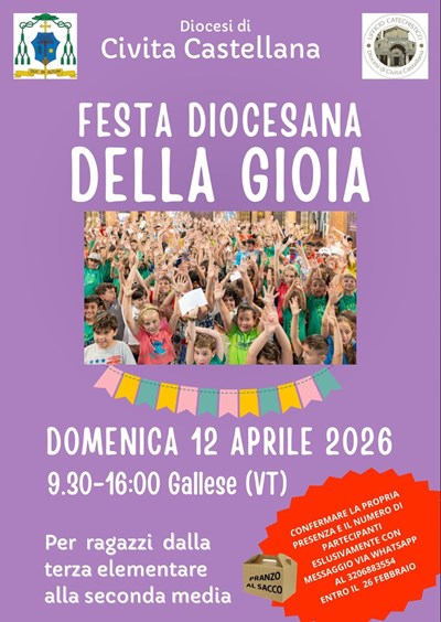 Festa Diocesana della Gioia 12/04/2026